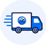 Pickup and delivery icon
