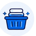 Wash and fold laundry icon